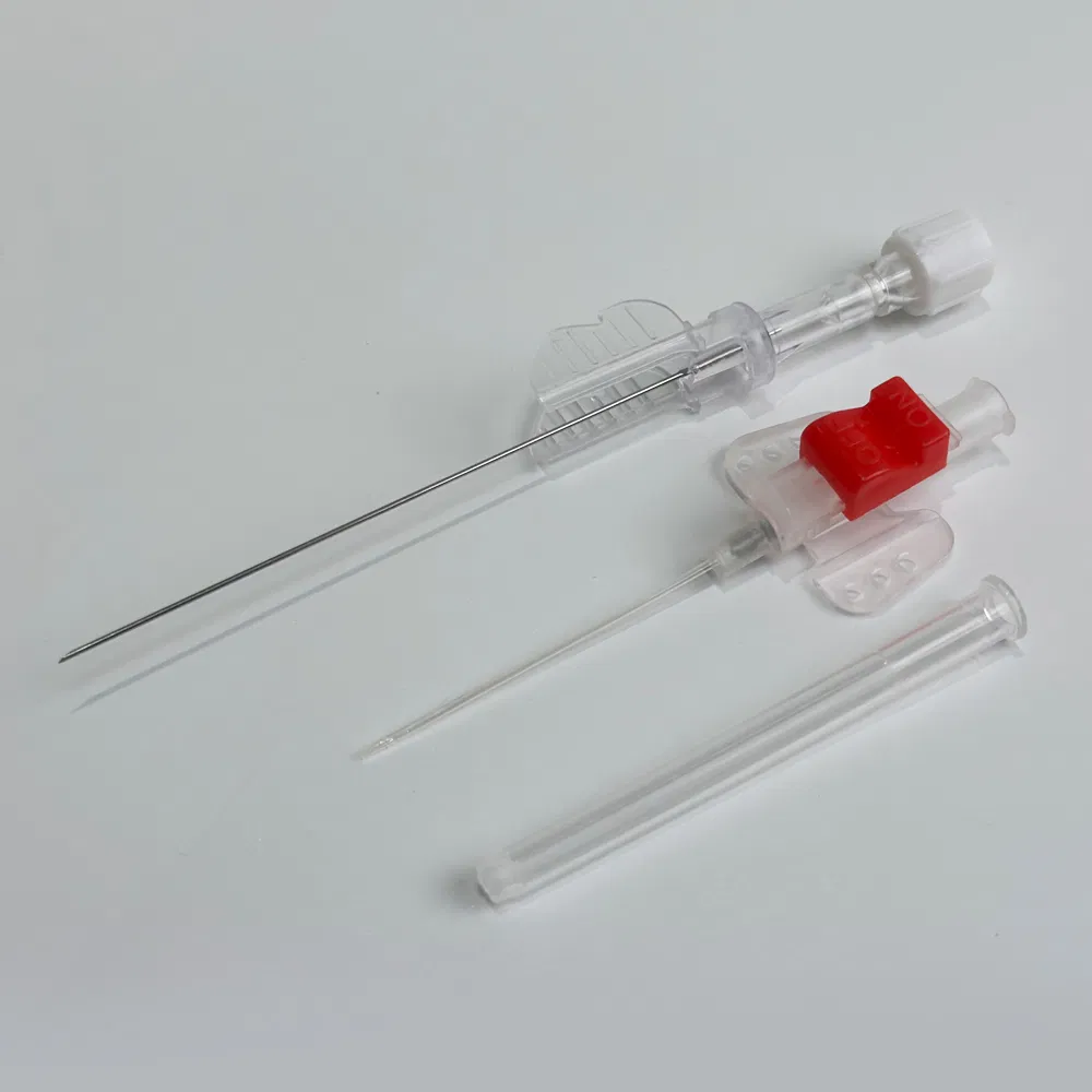 Hypoallergenic Safety IV Catheter with on-off Control Clip to Prevent Backflow and Ensure Aseptic Intravenous Therapy