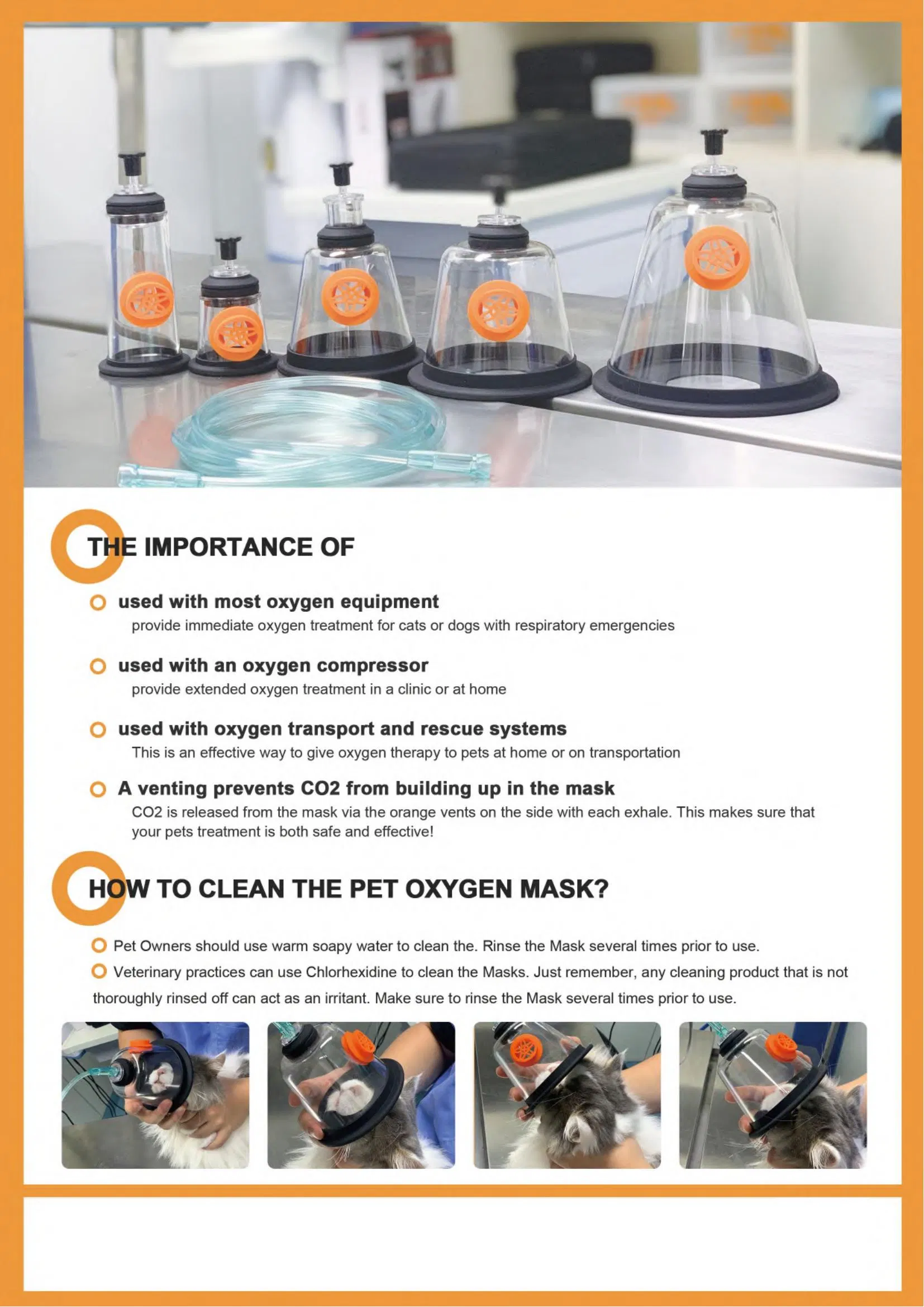 Pet Oxygen Therapy Mask