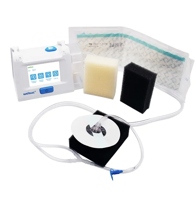 Negative Pressure Wound Therapy Device VAC Pump Closed Drainage Machine Portable Trauma Device Dressing Kit Npwt