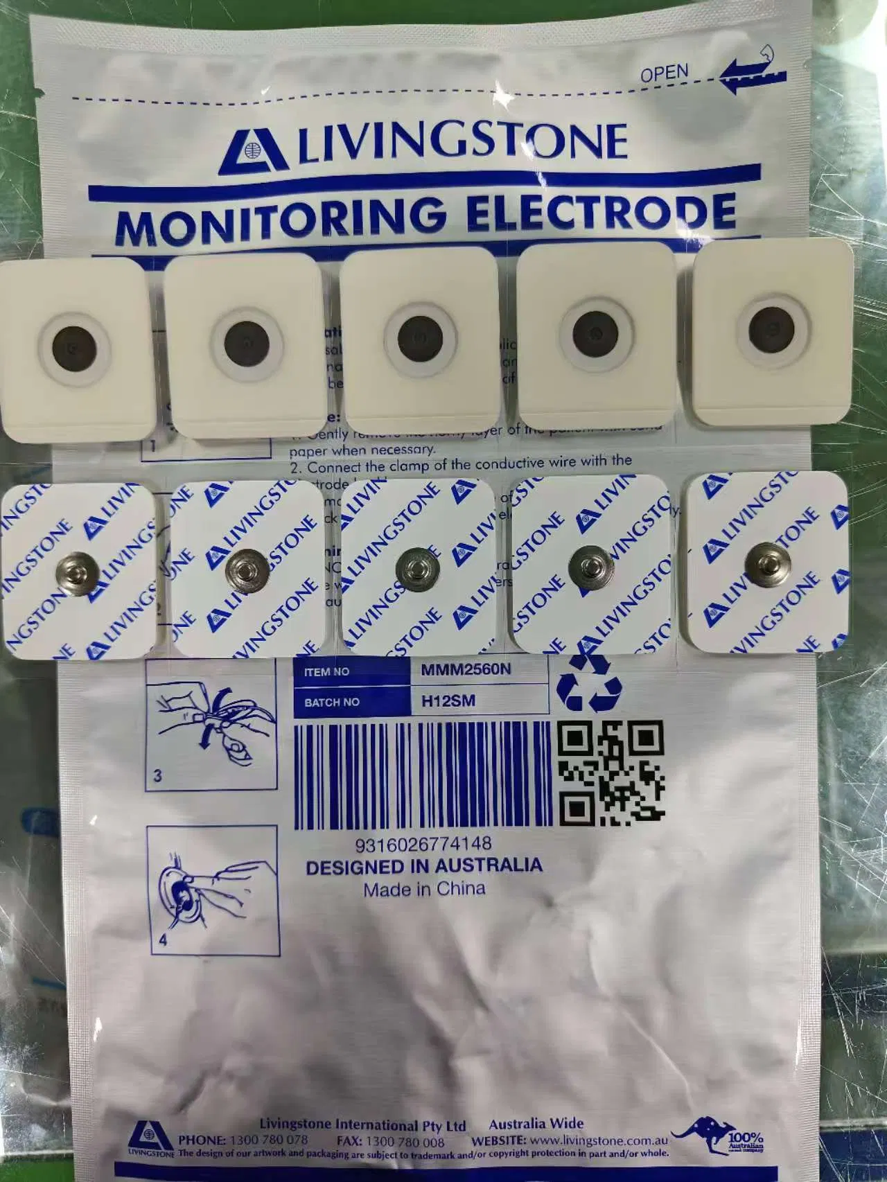 3m2560 Disposable ECG Electrode 40*35mm