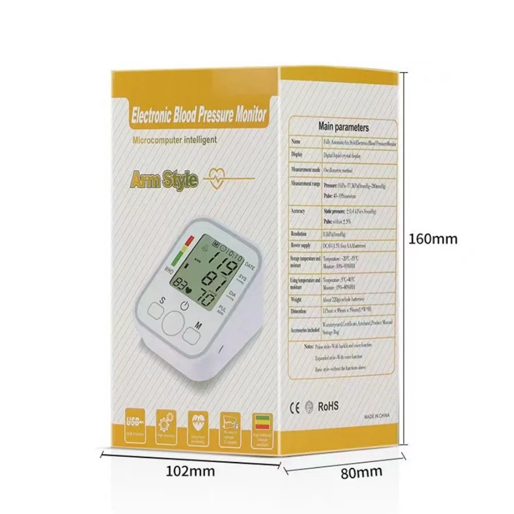 New Trends Easy Operation Digital Blood Pressure Monitor for Sports and Health