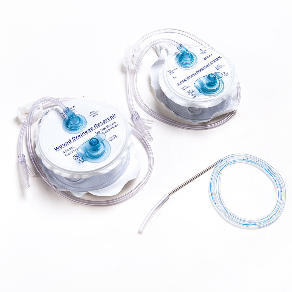 Closed Drainage PVC Reservoir Wound Suction Kit