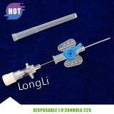 Medical Disposable Butterfly Type IV Catheter with Injection Port Purple