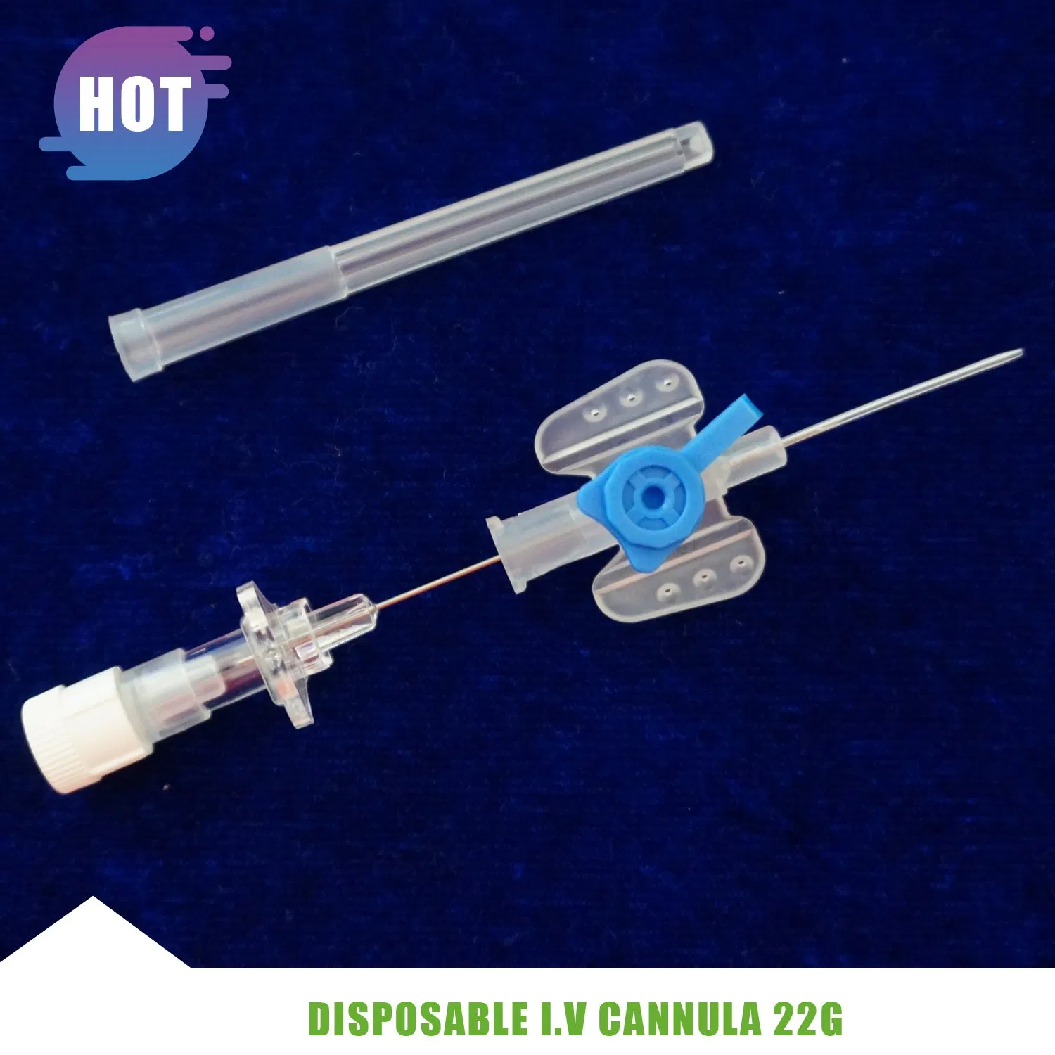 Butterfly Type IV Cannula Intravenous Catheter with Injection Port Infusion Needle