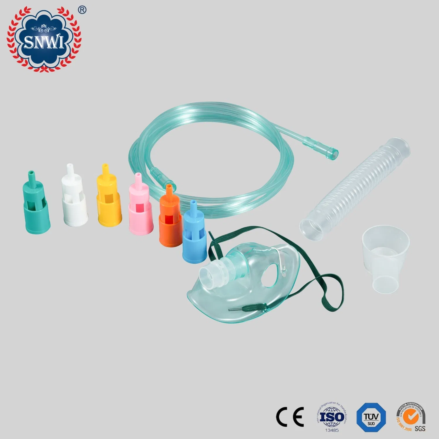 CE ISO Approved Hospital Disposable Sterile Medical PVC Oxygen Mask/Nebulizer Mask/Venturi Mask/Non Rebreathing Oxygen Mask with Reservoir Bag