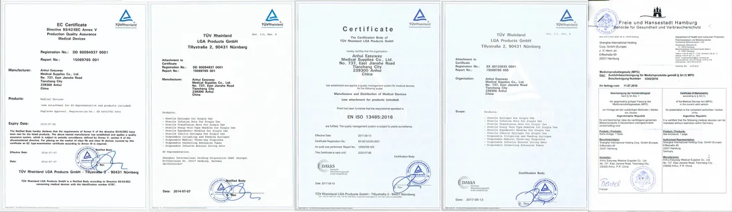 Product Certificates