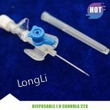 Medical Disposable Butterfly Type IV Catheter with Injection Port Purple
