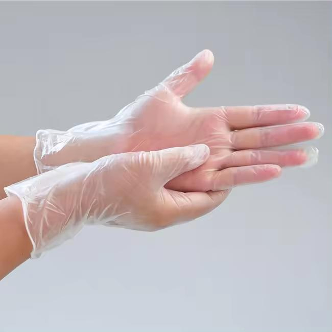 100 Box Disposable Vinyl Gloves Clear Color Examination Hand Gloves Disposable