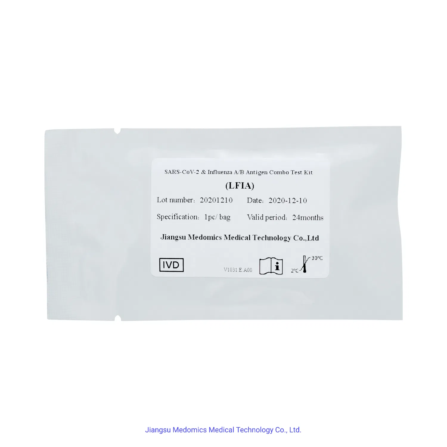 Medomics Rapid Antigen Diagnostic Test Kit for S-R-S-C-O-V-N-2 &amp; Flu a/B Virus