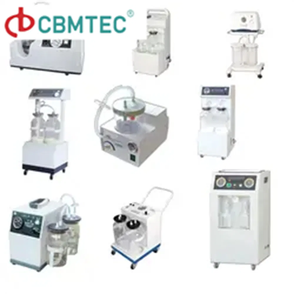 Medical Double Bottles Suction Trolley Vacuum Aspirator Suction Device