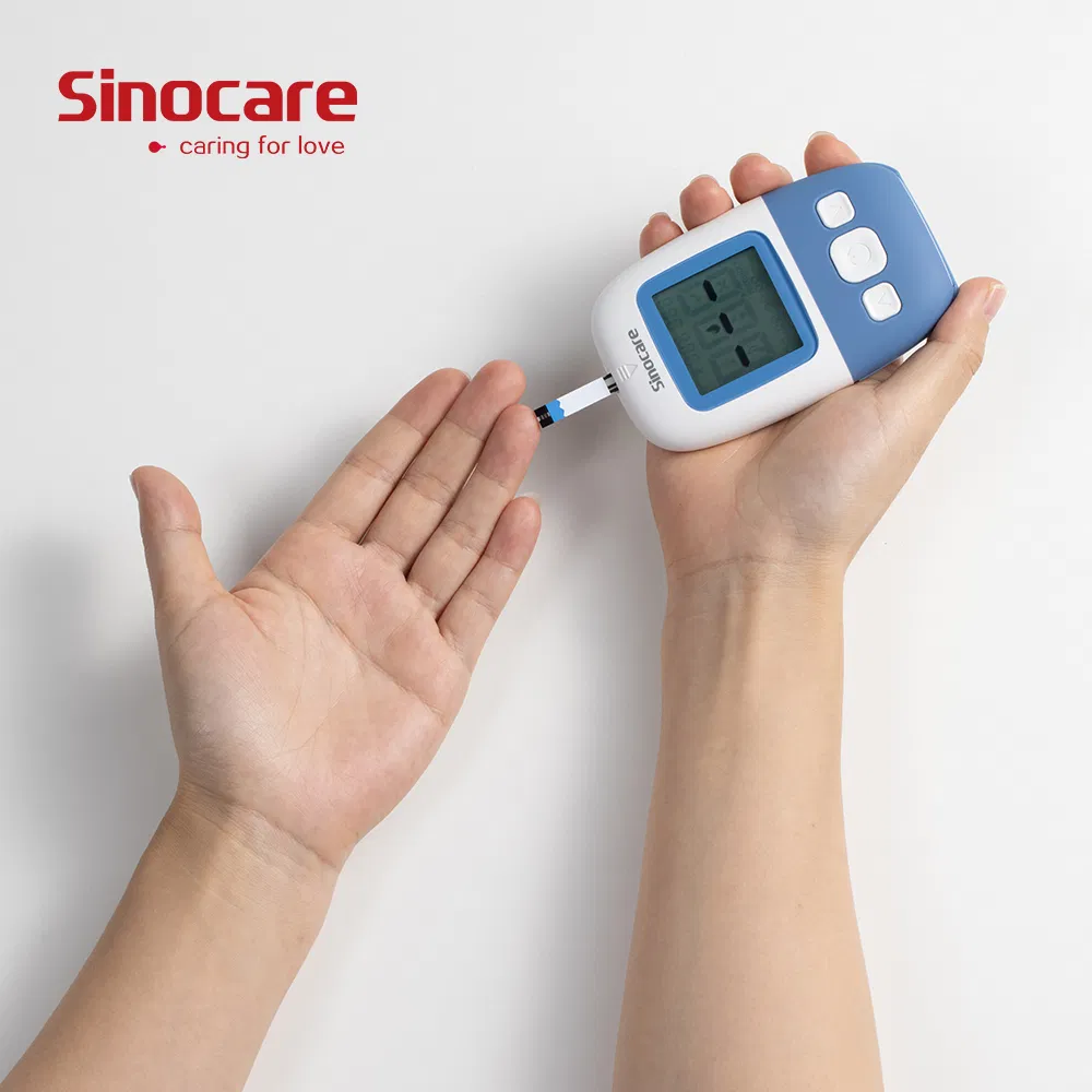 Sinocare Are Diabetic Blood Glucose Sugar Monitor Test Blood Glucose Monitor, Kit and Test Strips