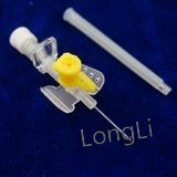 Medical Disposable Butterfly Type IV Catheter with Injection Port Purple