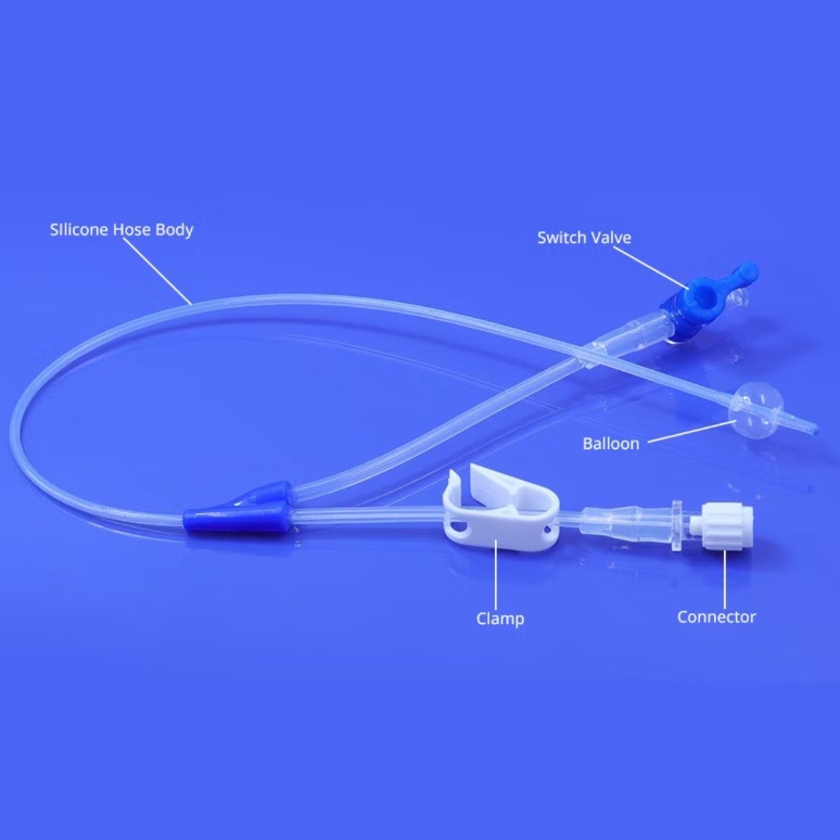 CE Silicone 5fr/7fr Soft Disposable Hsg Catheter for Tubal Angiography