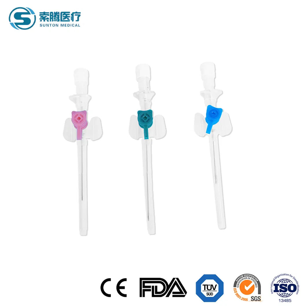 Sunton 3 Way Cannula China Arterial Cannula Supply Dressing Catheter Fixation Dressing Veca-C Sterile Medical IV Cannula/IV Catheter with Injection Port