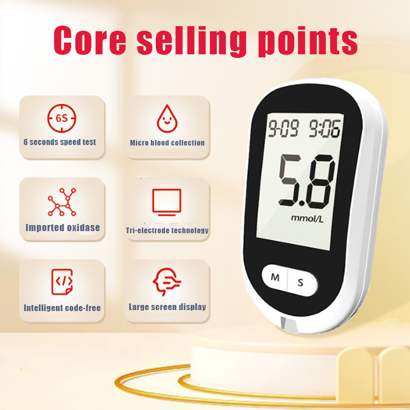 Low Price Wholesale Multifunctional Blood Glucose Meter Minimally Invasive Blood Pressure Monitor