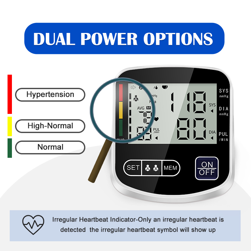 Bp06 Upper Arm Digital Blood Pressure Monitor Sphygmomanometer