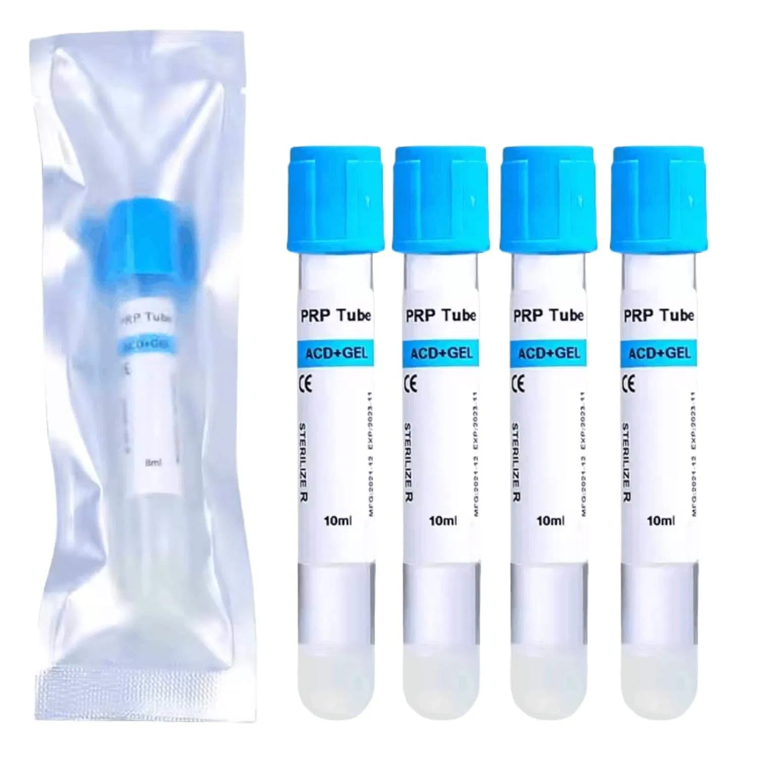 Medical Sterile 10ml Platelet Rich Plasma Tube Prp Blood Collection Tubes Acd Gel Prp Tube