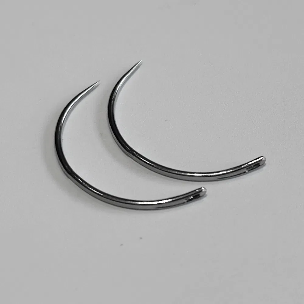 Disposable Medical Suture Needle with Eye for Cardiac Surgery, Sterile 8-Pack, Stainless Steel Hospital Surgical Supply