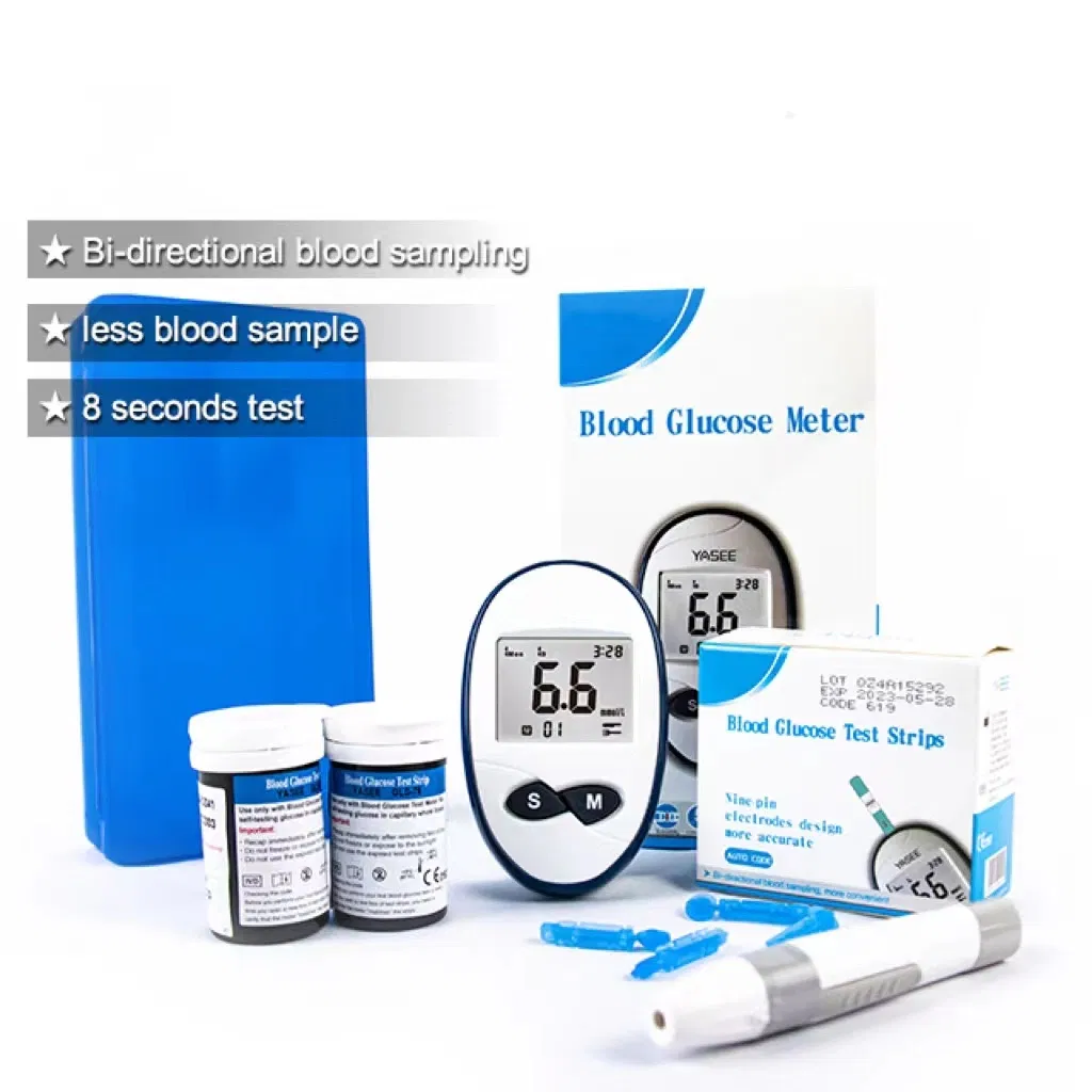 Best Quality Safe Check Digital Blood Glucose Monitor Portable Glucometer to Test Blood Sugar with Factory Price