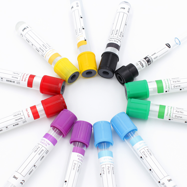 Disposable Medical Test Pet Glass Plain/Procoagulation/Gel&amp; Clot Activator/ Glucose/PT/Heparin/EDTA K2 K3/ESR Vacuum Blood Collection Tube