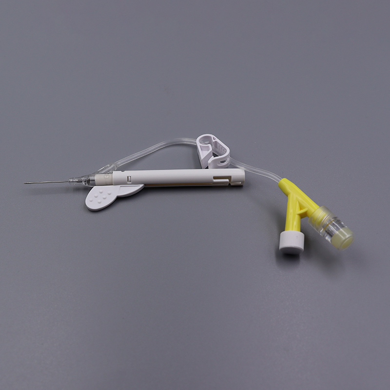 Single/Dual Port Safety Closed Y Type IV Cannula Catheter