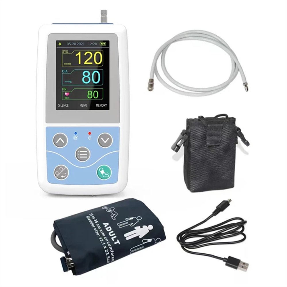 Contec Abpm50 24 Hours Ambulatory Mobile Digital Sphygmomanometer Portable Blood Pressure Monitor