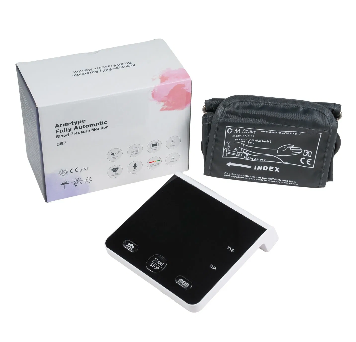 Digital Blood Pressure Monitor, Accurate Automatic Bp Machine with Large Cuff for Home Care