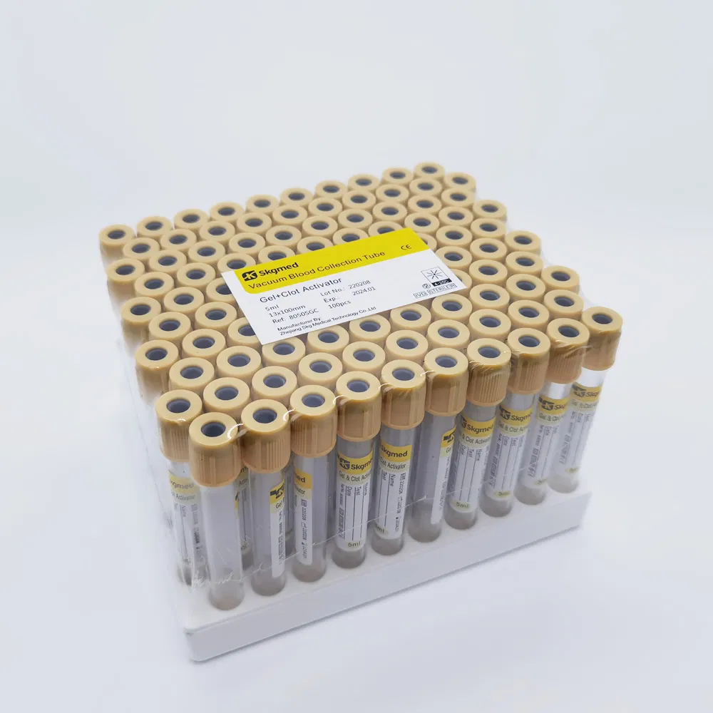 Separate Gel and Clot Activator Blood Collection Tube with CE Approval