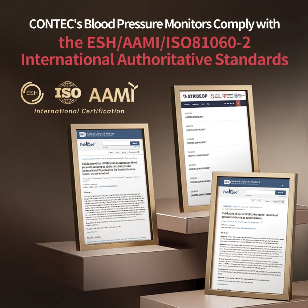 Esh AAMI ISO Contec08e Colorful Digital Blood Pressure Monitor for Home Use