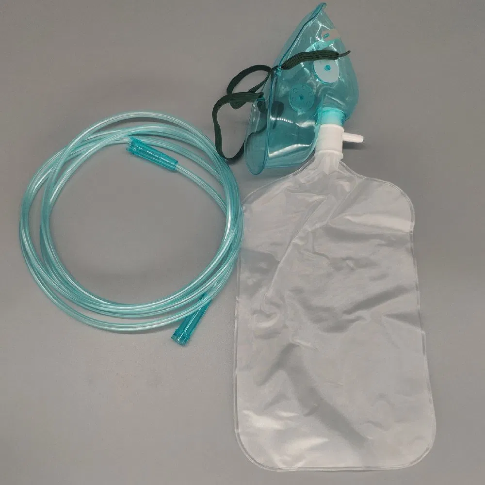 Elongated Under The Chin 2m Crush Resistant Tubing Medical Disposable Child Oxygen Mask