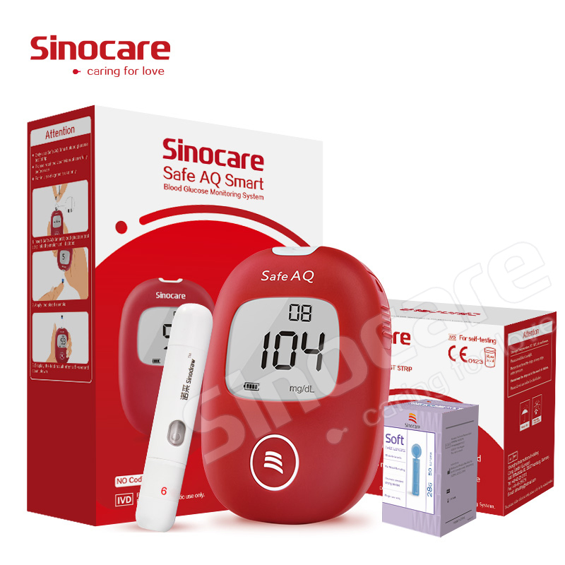 Sinocare Glucose Meter Digital Test Strips Glucometer Smart Price Diabetes Glucose Meter Monitors