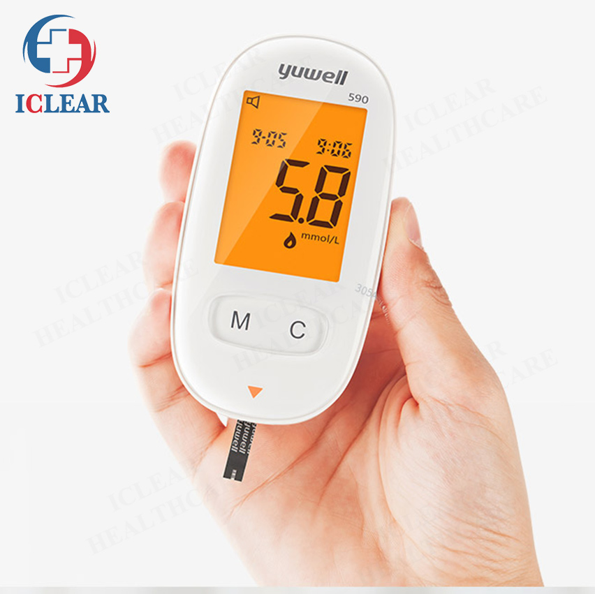 Yuwell 590 Blood Glucose Monitor with Test Strip
