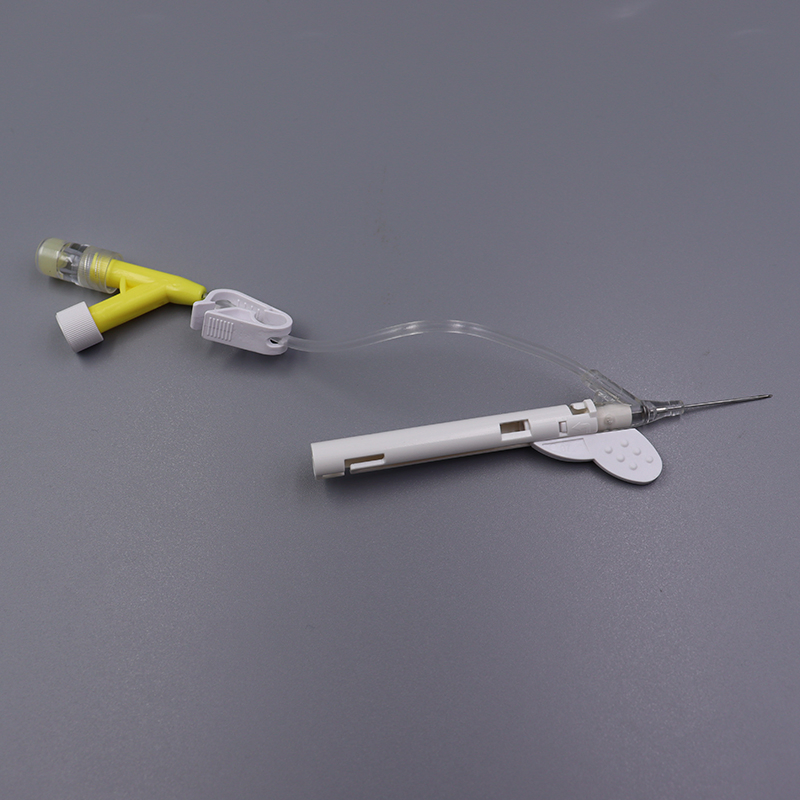 Single/Dual Port Safety Closed Y Type IV Cannula Catheter