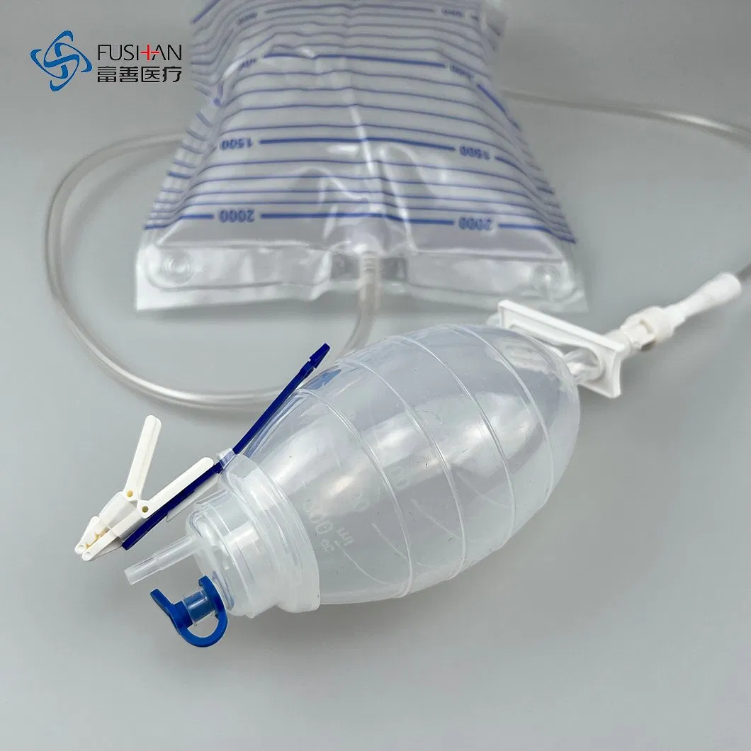 Medical Supply Silicon Closed Wound Drainage System Kit, Jackson Pratt Drain Hemovac Wound Drainage System Complete with Needle CE, ISO 13485