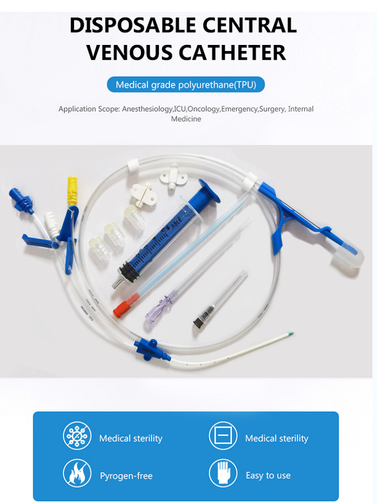 Pediatric and Adult Central Venous Catheter CVC Kit for Anesthesia
