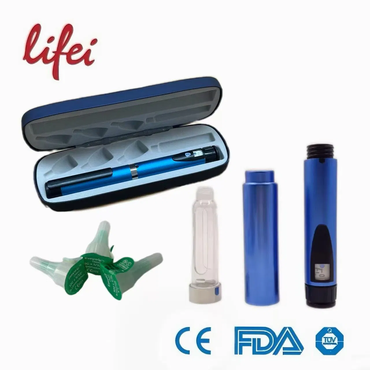 OEM Supported Reusable Portable Insulin Auto Injector Pen with Cartridges