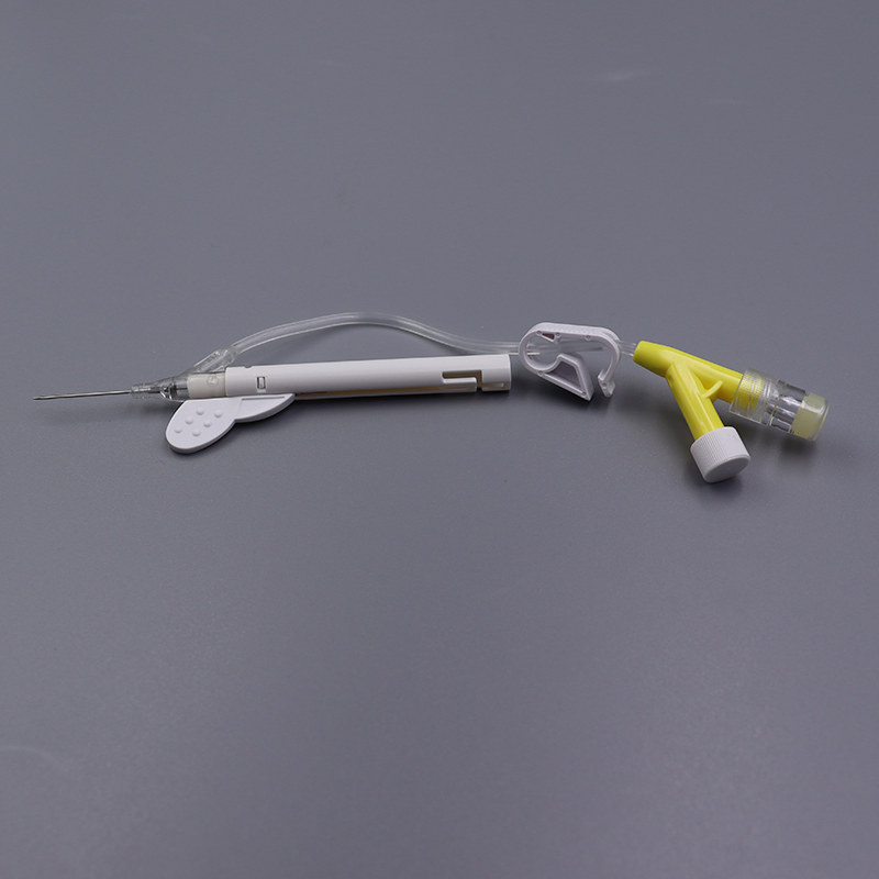 Single/Dual Port Safety Closed Y Type IV Cannula Catheter