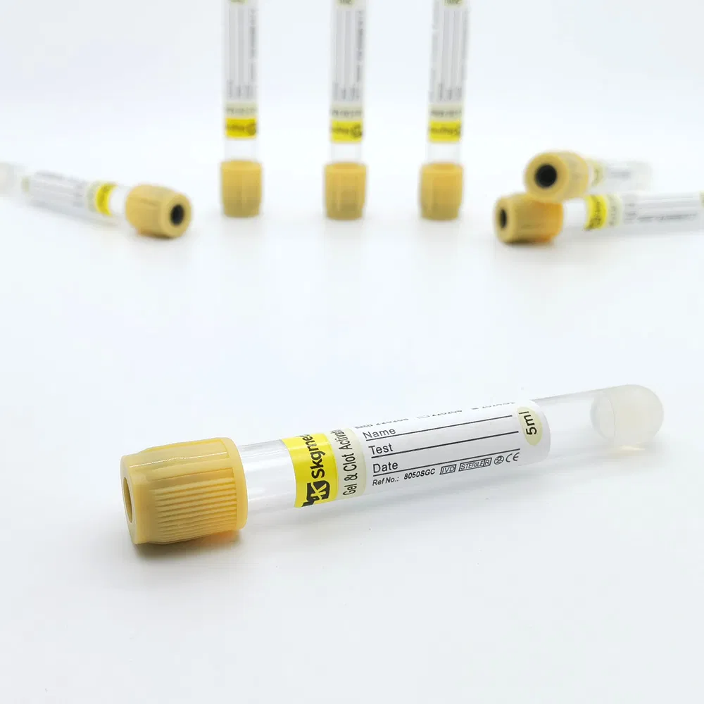 Separate Gel and Clot Activator Blood Collection Tube with CE Approval