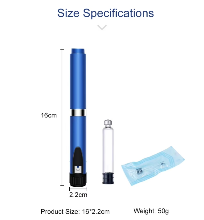 Reusable 3ml 0-60 Iu Insulin Injector Pen Made of Plastic and Metal