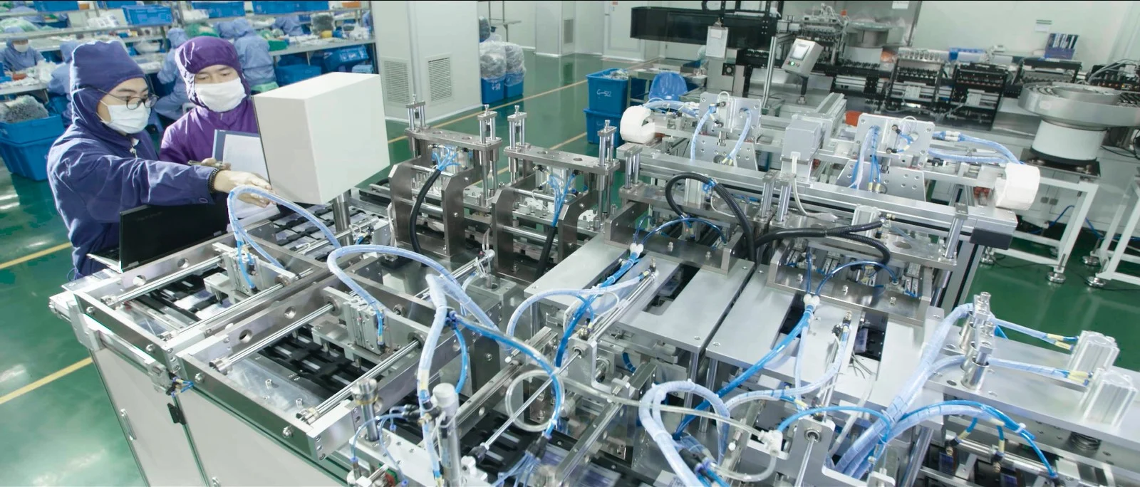 ZNG Medical manufacturing process step 3 - assembly and inspection line