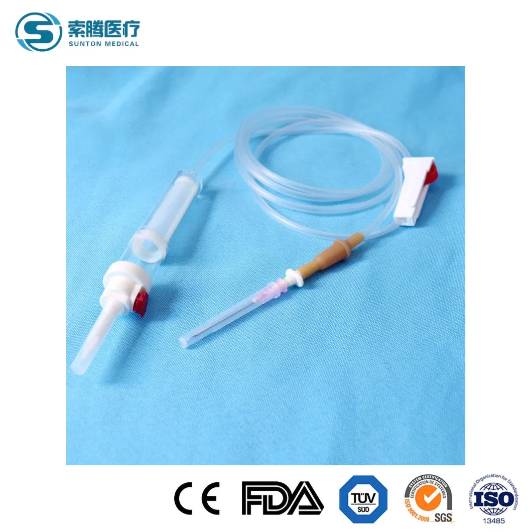 Drip Microdrip Type Sterile Intravenous 20/60 Drops Pediatric Children Adult 100/150ml Cc Disposable Burette IV Infusion Set with ISO, CE with Filter