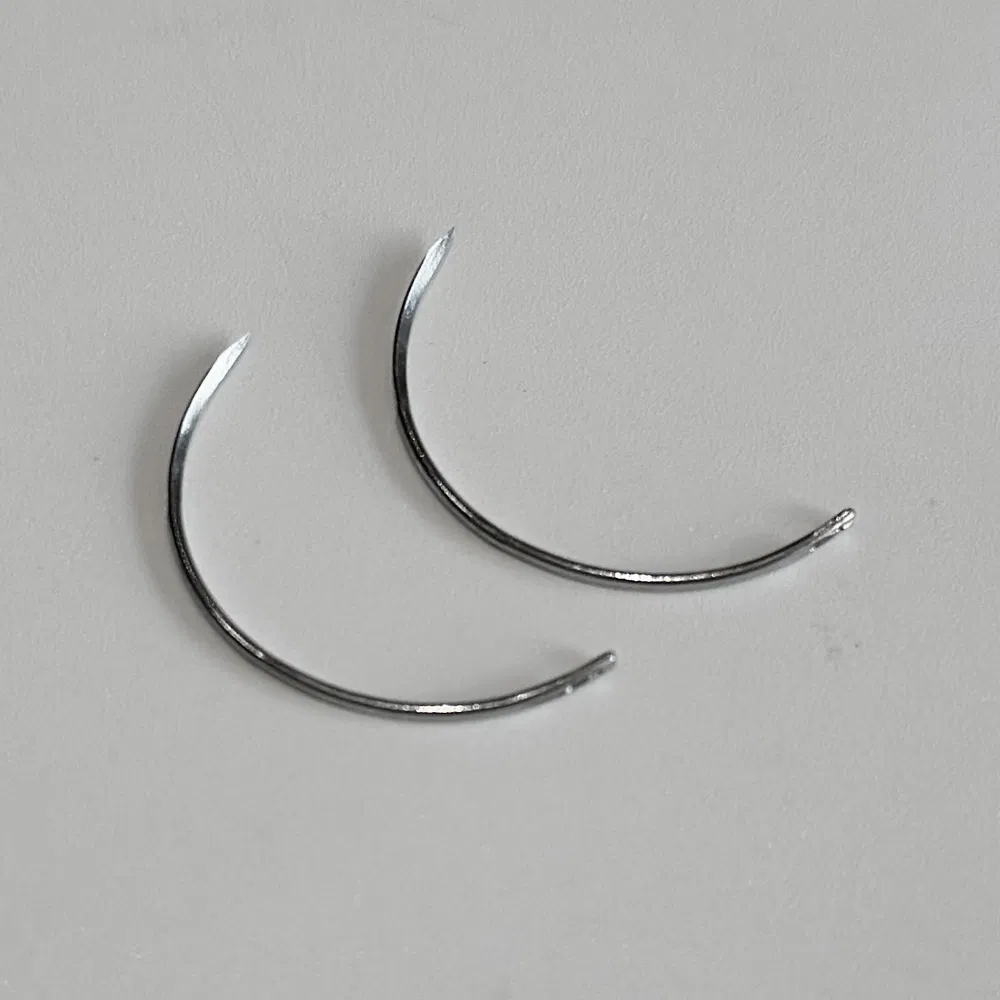 Surgical Suture Needles with Eyes - Disposable Sterile 2-Unit Stainless Steel Hospital Pack