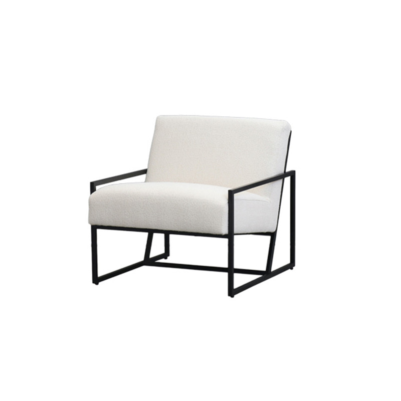 China Modern Simple Versatile Comfortable Lazy Iron Frame Box Occasional Armchair Factory, Service