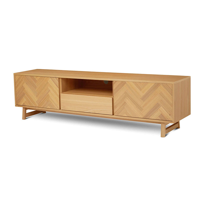 Discount Modern Simple Natural Versatile Herringbone Wood Grain Taylor Entertainment Unit Manufacturers, Service