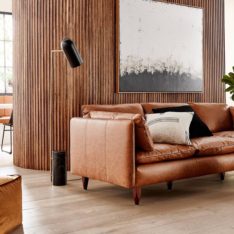 Eton Leather Sofa Detail 5