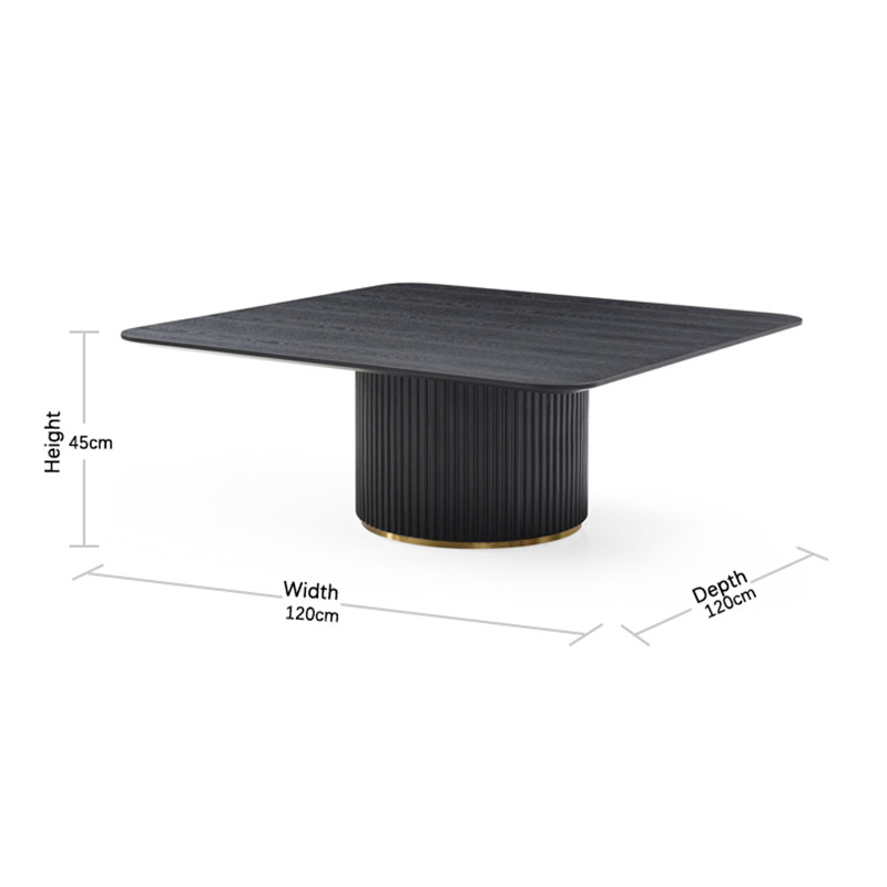 Discount Modern Simple Exquisite Luxurious Black Oak Lantine Coffee Table Companies, Service