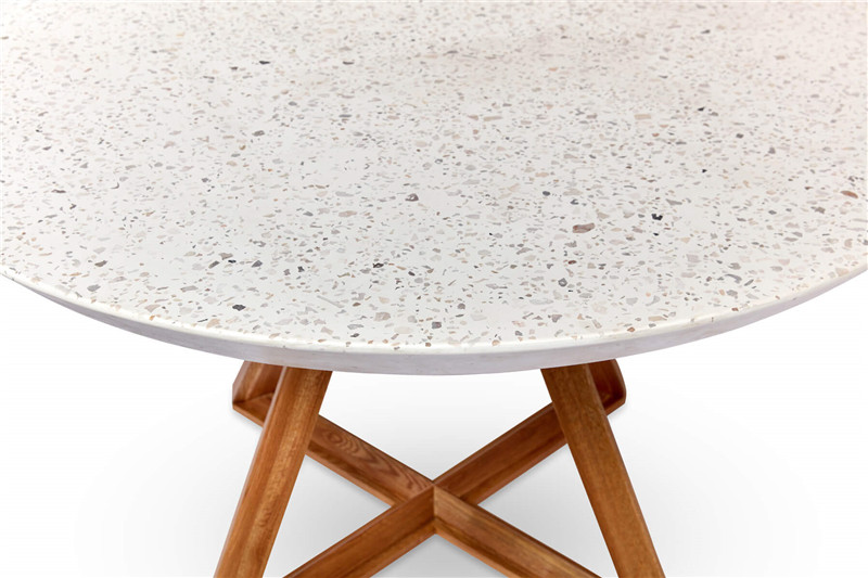 Manhattan Dining Table White Terrazzo