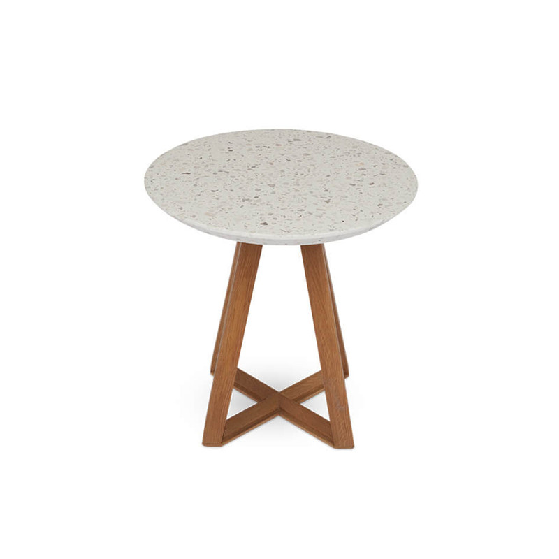 Famous Modern Simple Casual Versatile Terrazzo Countertop Manhattan Occasional Side Table Products, Service