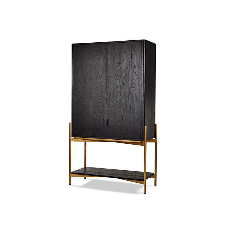 Custom Modern Natural Elegant Retro Luxurious Versatile Golden High-leg Bronx Bar Cabinet Pricelist, Products