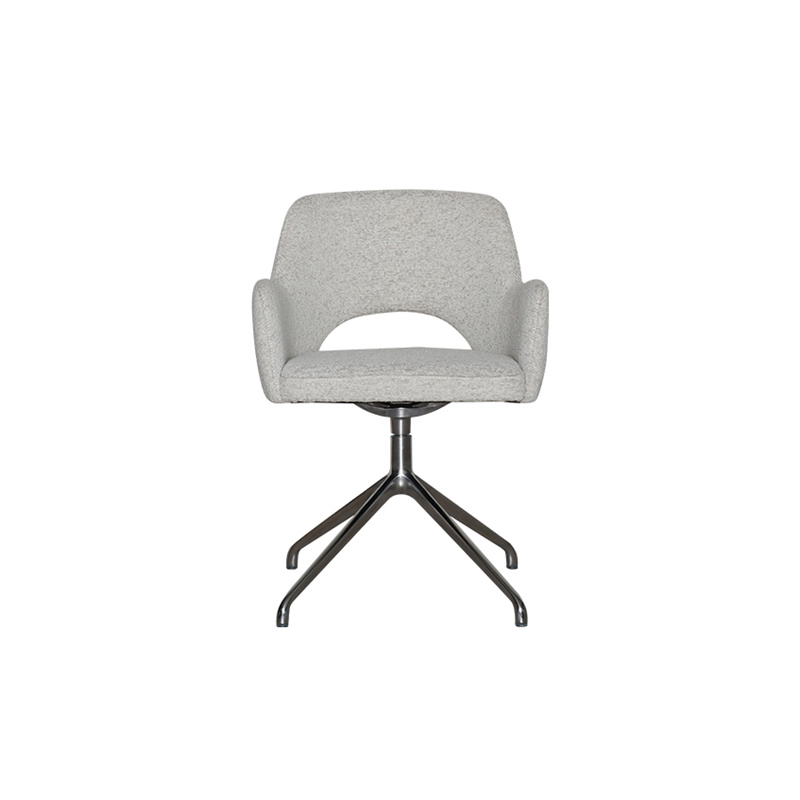 Custom Modern Simple Veneto Rotating Office Chair With Metal Legs(yellow) Factories, Companies